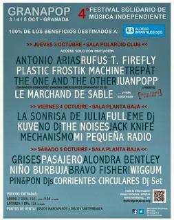 Cartel completo del Granapop 2013