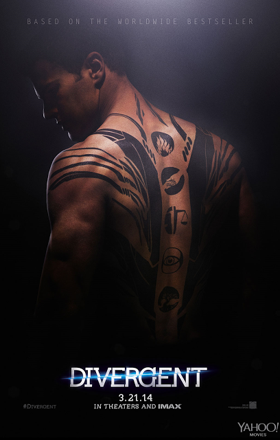 Espectacular primer póster de Cuatro y Tris mostrando tatuaje