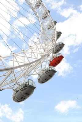 Fotografía del 'London Eye', noria de Londres.