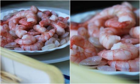 Pasta con gambas y gulas al ajillo pagekk