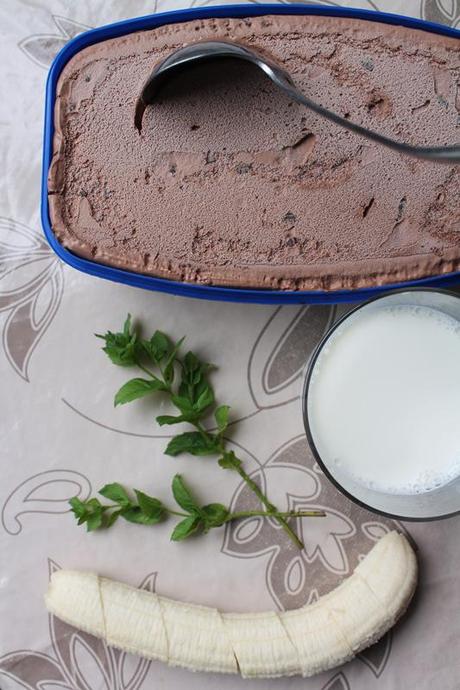 Batido de plátano, menta y helado IMG_2080