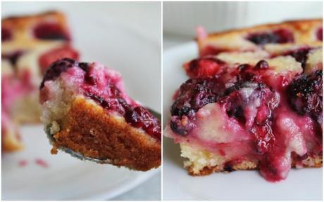 Tarta con moras y fresas gf