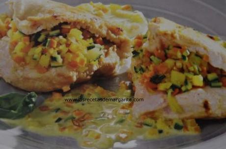 Pechuga de pollo rellena de verduras-Valoración nutricional