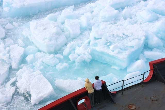 científicos observan en el Ártico hielo marino de varios años