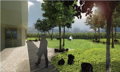 Proyecto de paisajismo para una urbanización al Norte de Madrid diseñada por A-cero