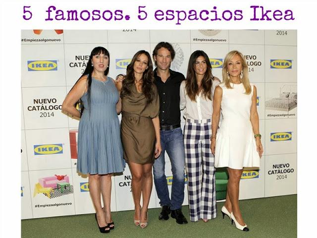 Ikea: cinco famosos, cinco espacios