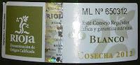 Sonsierra Blanco 2012, de Bodegas Sonsierra