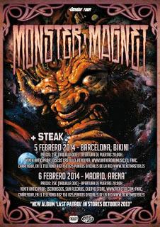 Monster Magnet en Barcelona y Madrid en febrero de 2014