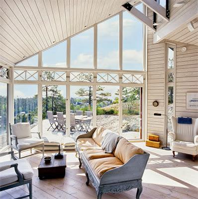 Cabana de Maderas Claras en Polonia