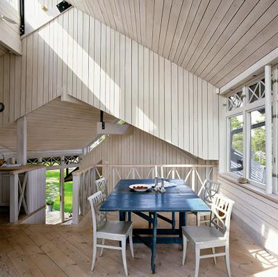 Cabana de Maderas Claras en Polonia