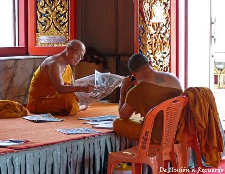 Otro Bangkok Monjes budistas