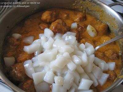 Albóndigas con sepia