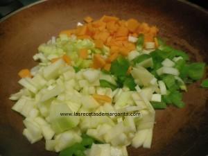 Caracolas (Conchiglioni)  rellenas de carne y verduras-Receta para niños
