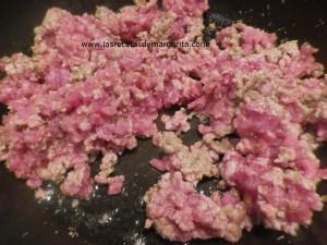 Caracolas (Conchiglioni)  rellenas de carne y verduras-Receta para niños