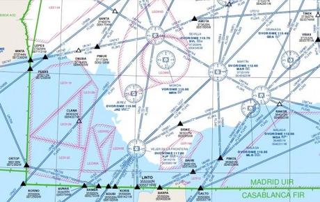 Siguiendo estelas en el cielo aerovias andalucia occidental