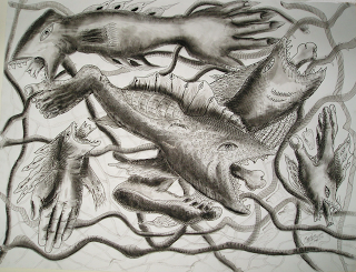 Grafito sobre cartulina. Manuel Lantigua Domínguez.Proa a...