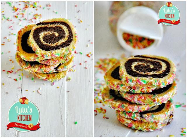 GALLETAS EN ESPIRAL Y SPRINKLES