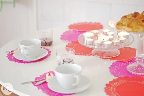 Doilies breakfast decor