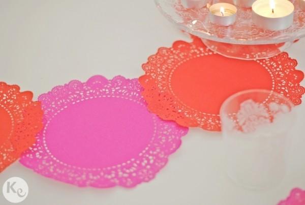 Doilies breakfast decor