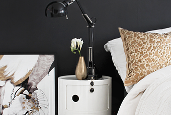 Negro, blanco y dorado... para un dormitorio de diseño - Paperblog