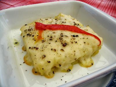 MIGAS DE BACALAO CON PATATAS AL HORNO