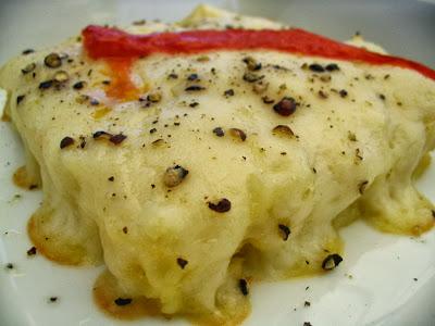 MIGAS DE BACALAO CON PATATAS AL HORNO