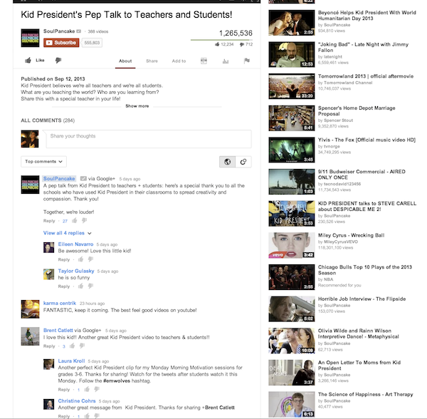 Comentarios en Youtube a través de Google+