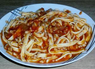 Tagliatelle en salsa Boloñesa (Aptos para Celíacos)
