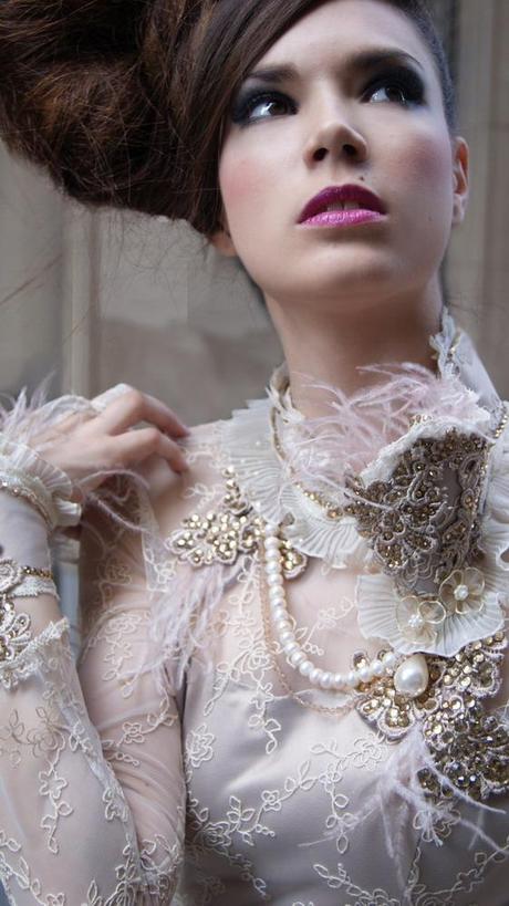 Detalles del Vestido del Diseñador de Bilbao Peio Durán