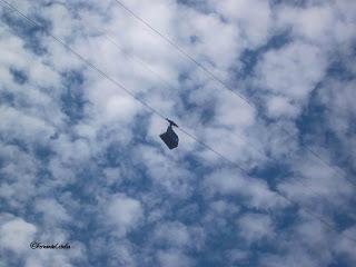 Teleférico en Fuente Dé, Cantabria, Polidas chamineras