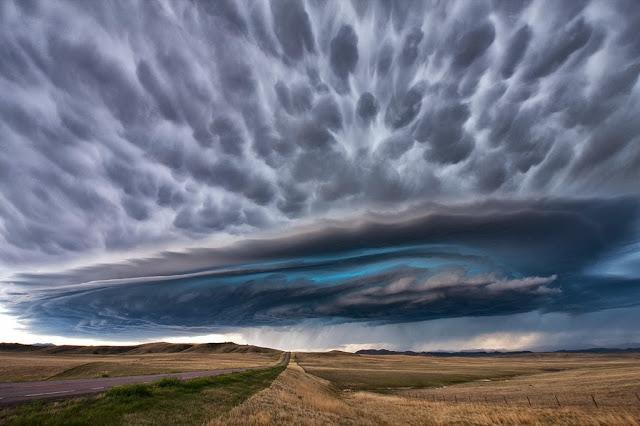 Una supercelda sobre Montana