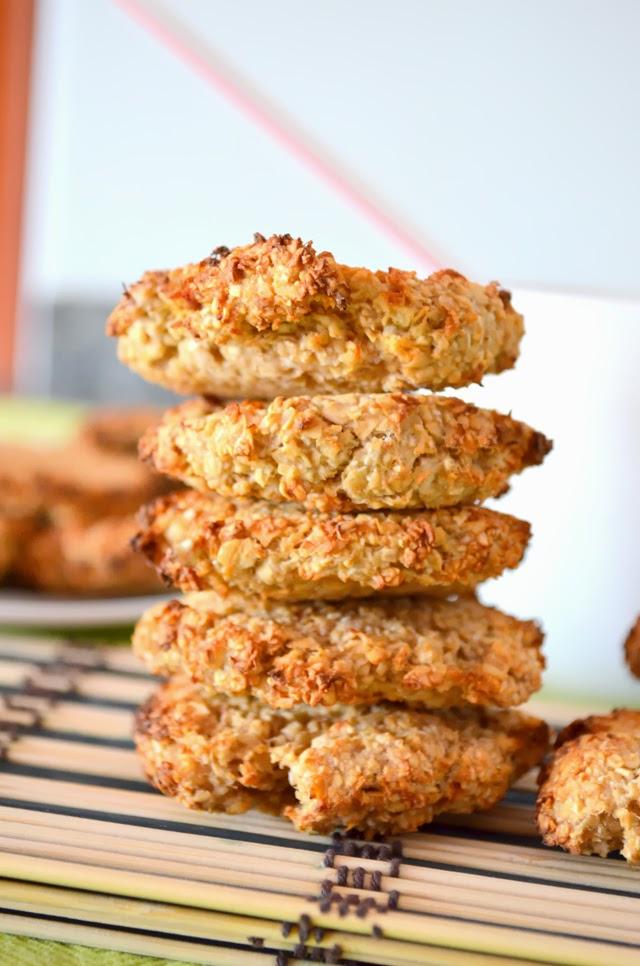 Galletas de avena y plátano fitness