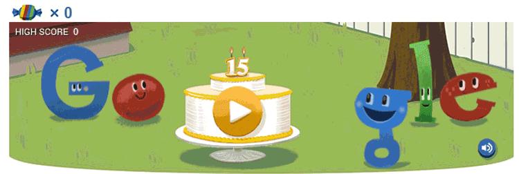 Doodle de Google por su 15 aniversario