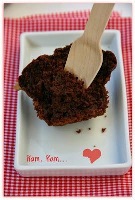 Muffins de chocolate y nueces