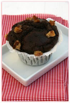 Muffins de chocolate y nueces