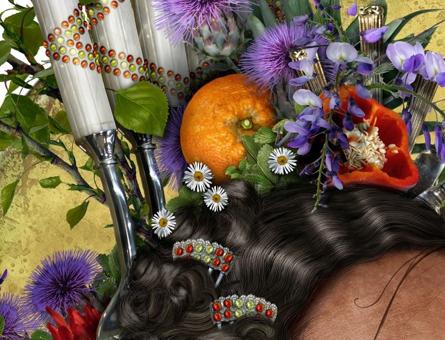 Vanitas Oro IV, 124 x 94 cm, papel Hahnemühle.