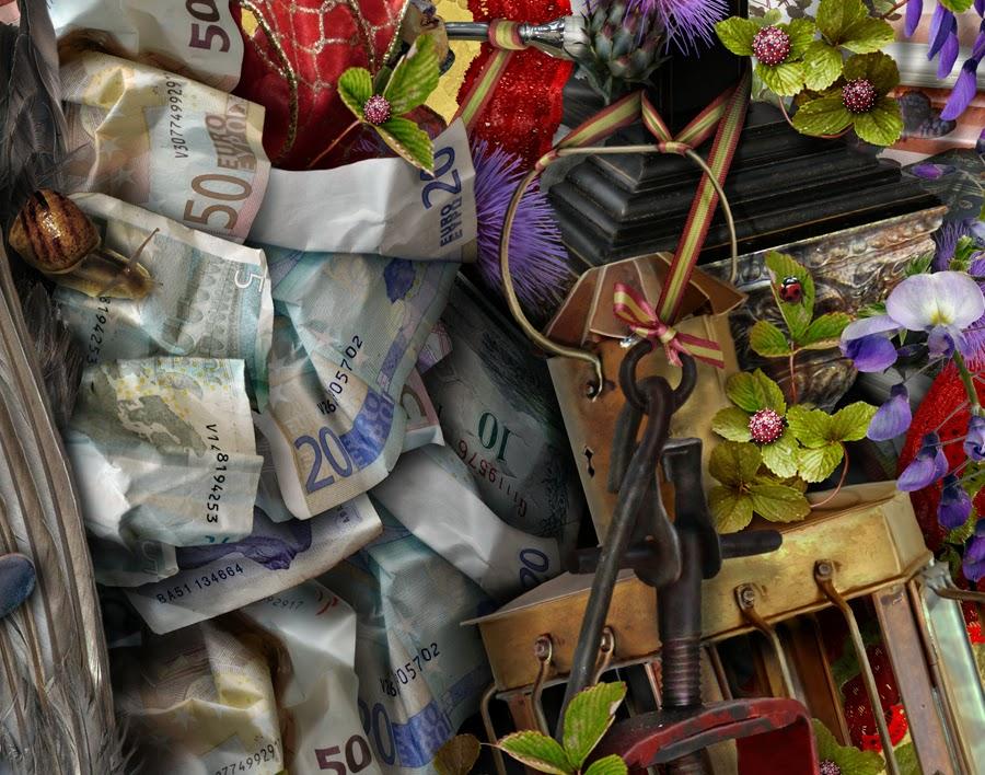 Vanitas Oro IV, 124 x 94 cm, papel Hahnemühle.