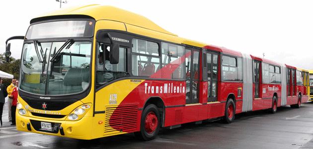 Autobús híbrido de TransMilenio en Bogotá