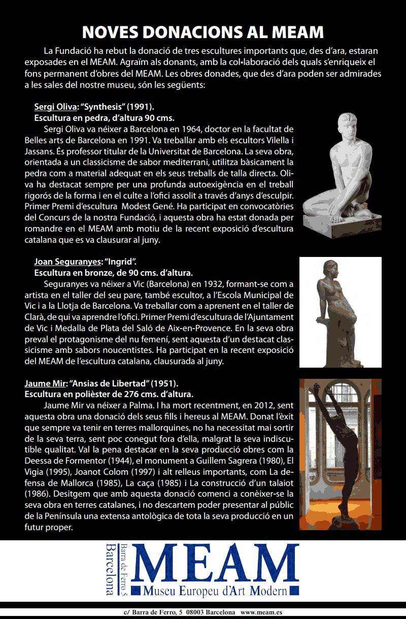 MUSEO EUROPEO DE ARTE MODERNO...MEAM...BARCELONA, C/ BARRA DE FERRO , Nº 5...27-09-2013...