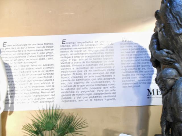 MUSEO EUROPEO DE ARTE MODERNO...MEAM...BARCELONA, C/ BARRA DE FERRO , Nº 5...27-09-2013...