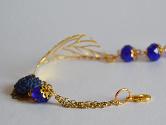 Pulsera vintage azul