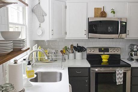 reforma fácil de cocina reforma cocina con pintura pintar cocina cocinas blancas modernas cocina blanco negro cocina americana reforma blog decoración nórdica antes despues cocina 