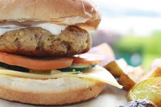 hamburguesa de garbanzos / Kichererbsen-Burger