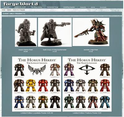 Objetos exclusivos de Forge World para el Games Day