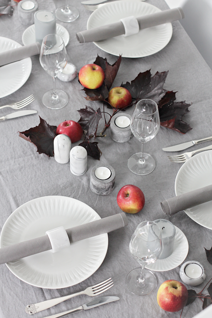 ELEGANTE Y SENCILLA MESA PARA EL OTOÑO