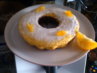 Rosca de bizcocho con Naranja en la Thermomix