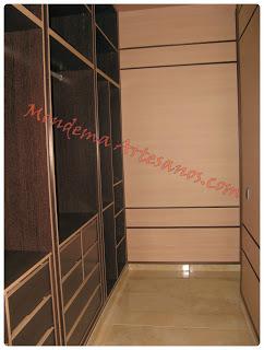 Vestidor en haya y wengue