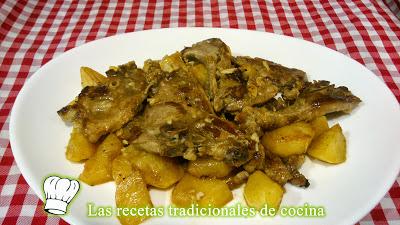 Chuletas de Cordero al ajo Cabañil