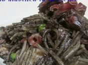 Fideos negros pulpo conteo distintas raciones