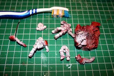 Desgaste de la pintura de los Marines 